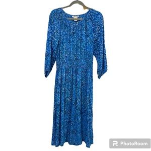 NWOT ORVIS Floral Long Sleeve Long Dress